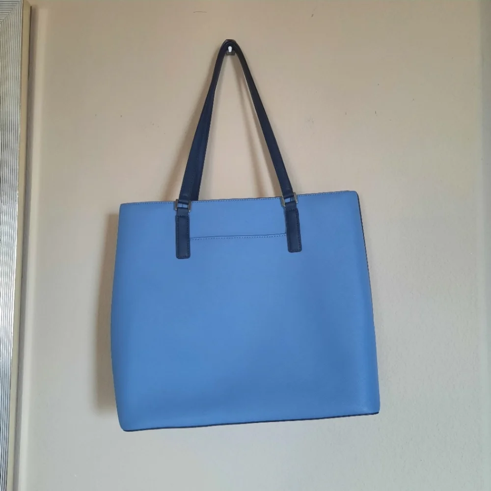 Michael Kors Blue and White Tote Bag